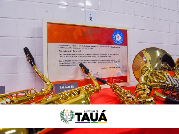 PREFEITURA DE TAUÁ INAUGURA ESCOLA DE MÚSICA NA VILA DE SANTA TEREZA